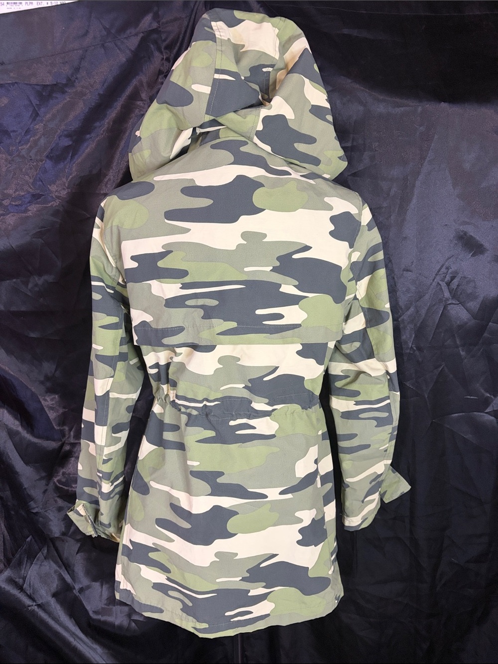 Crown & Ivy Camo Utility Jacket Hooded Lightweight Coat EUC Sz M - Picture 5 of 8